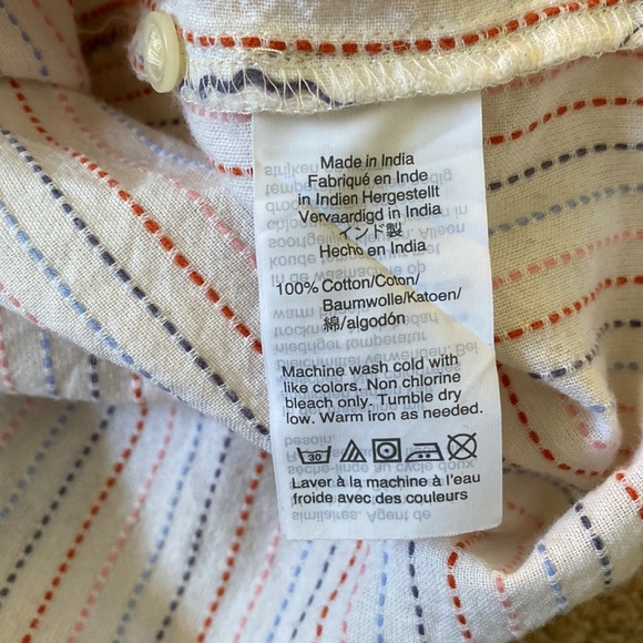 Madewell Button Down Shirt Sleeve Top - Picture 6 of 6